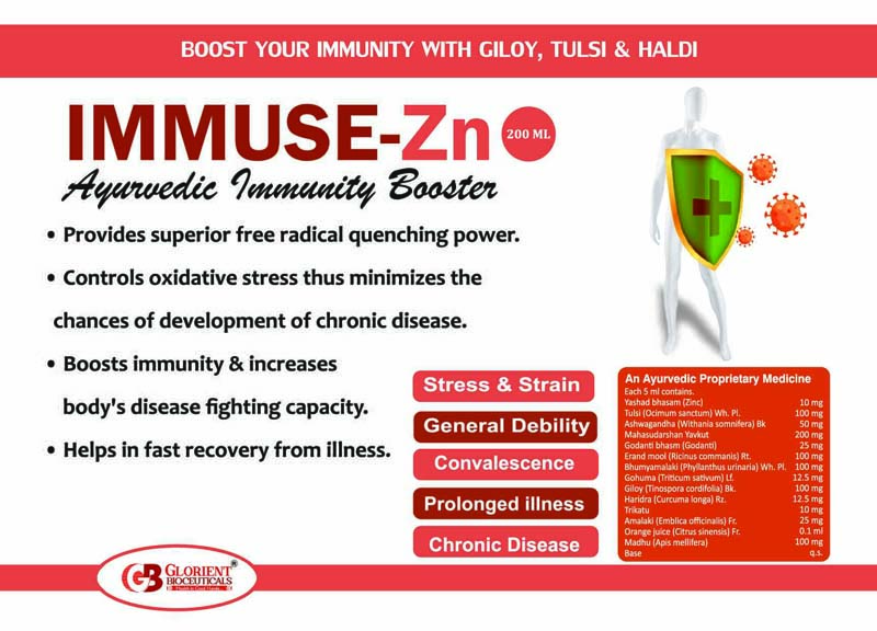 Ayurvedic Immunity Booster Visual AID - Glorient Bioceuticals