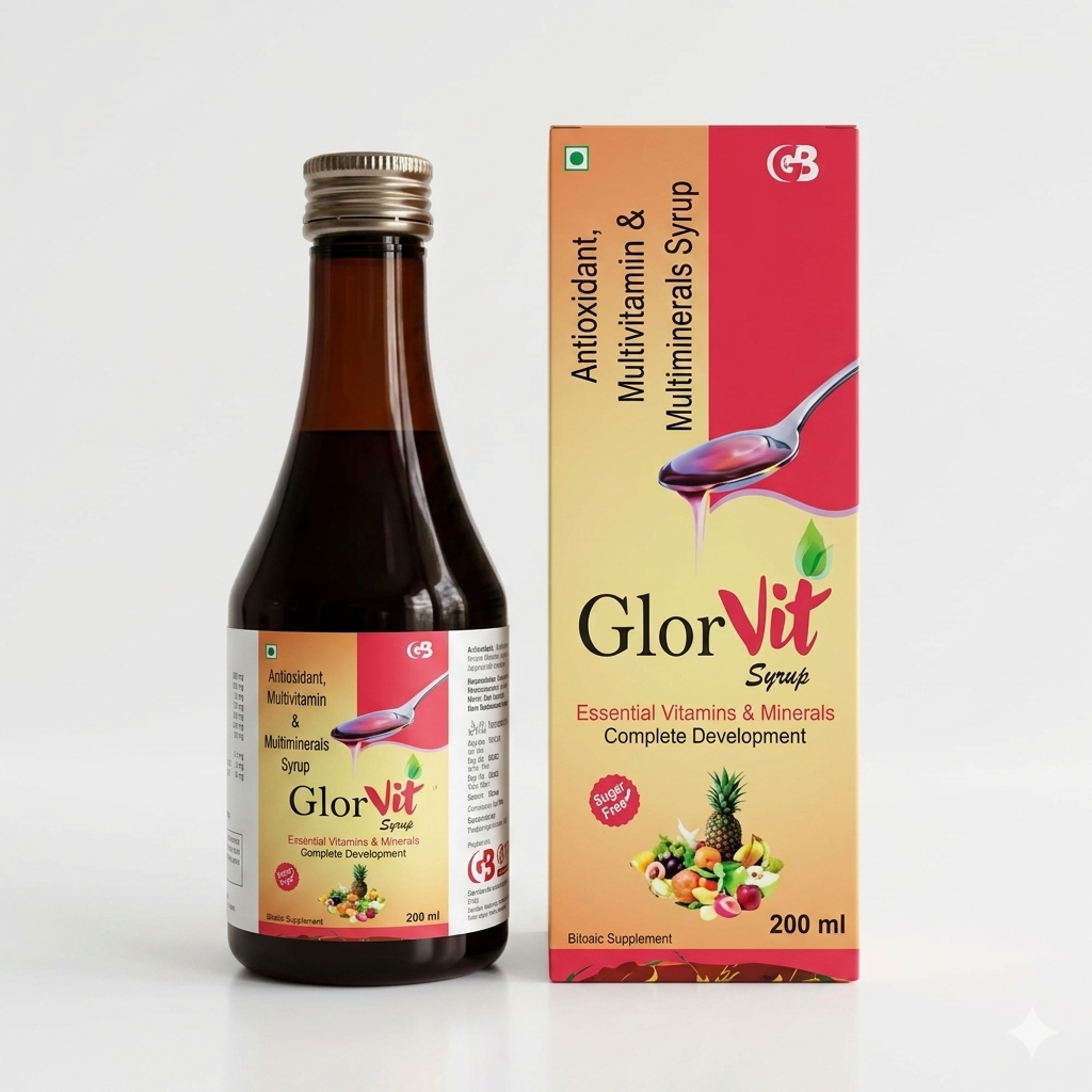 GLORVIT-Antioxidant, Multivitamin & Multiminerals Syrup