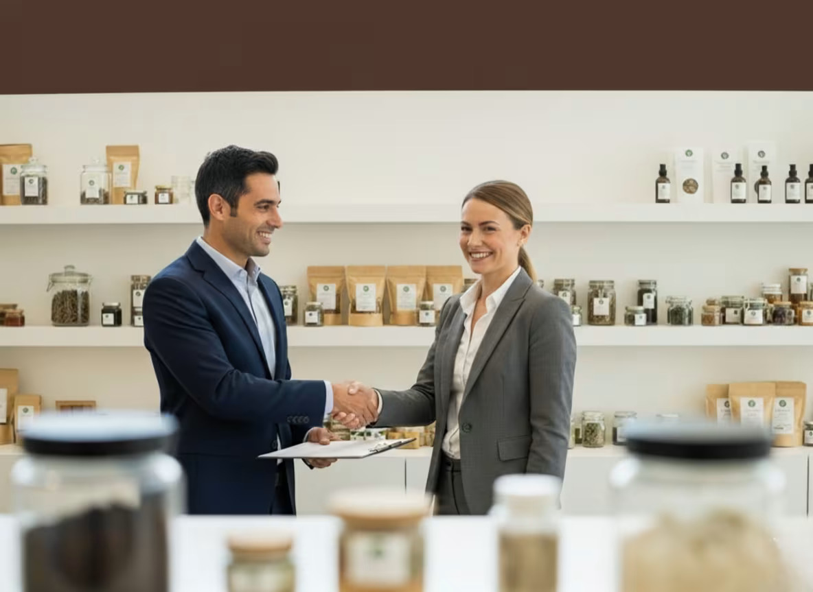 Businessmen shaking hands